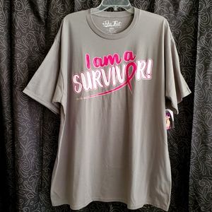 🐿️OFFER $25🐿️ SURVIVOR Tee for Breast Cancer Awareness, 3XL